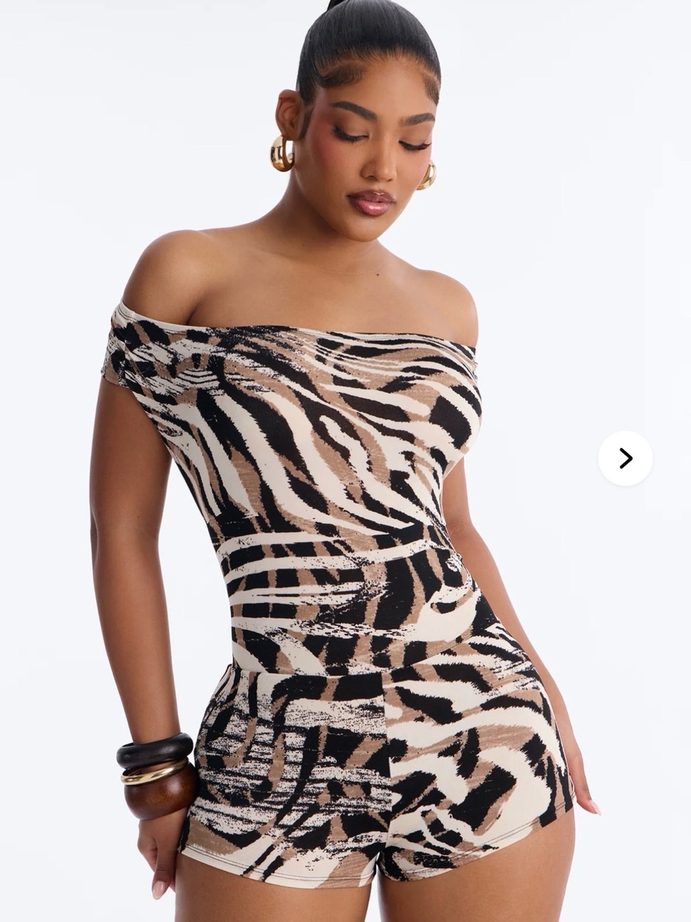 In The Wild Backless Micro Romper - Taupe